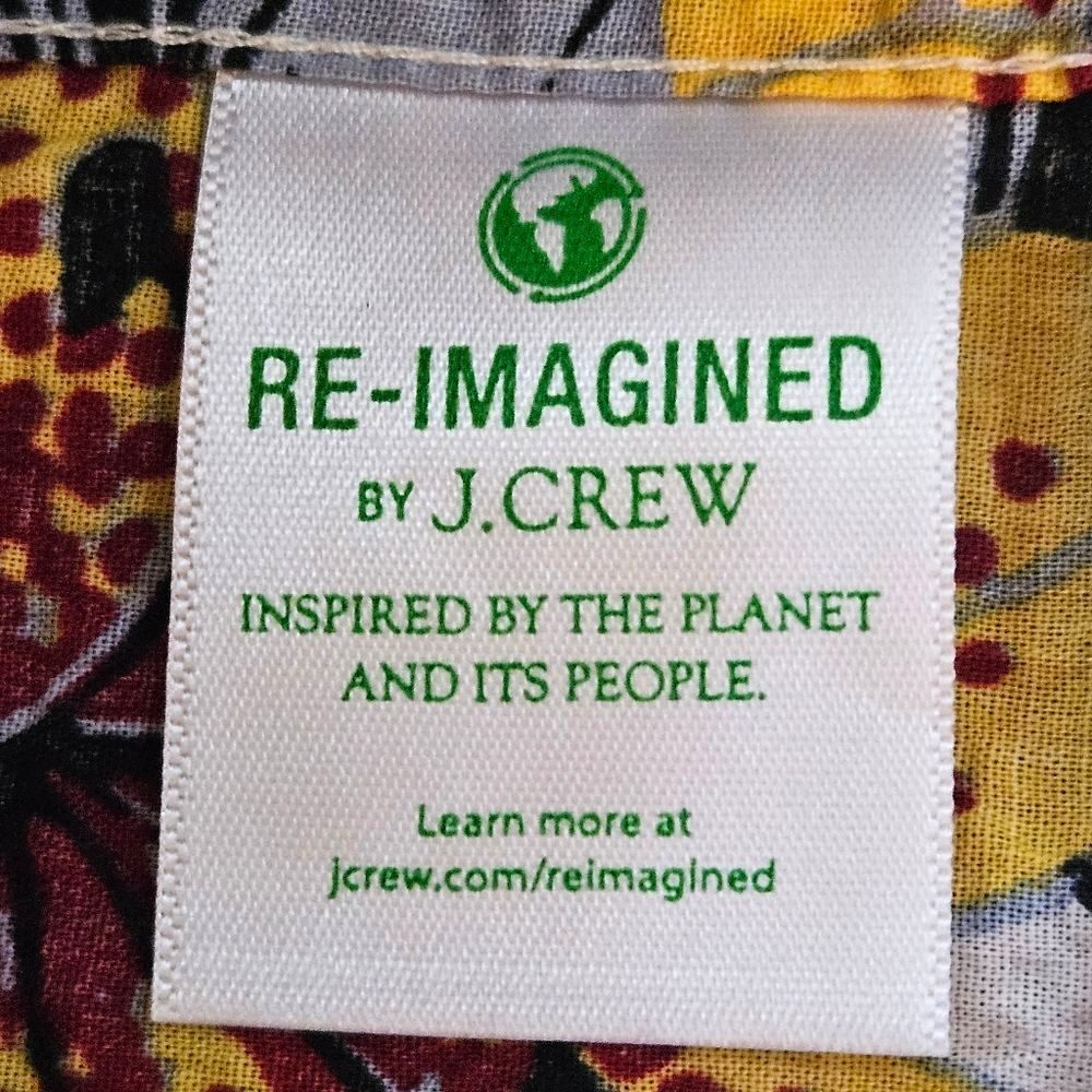 J.Crew 1/4 Button Shirt Re-Imagined Seersucker Floral Hawaiian Classic Men Sz L - Picture 4 of 11
